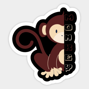 Monkey Comic Sticker